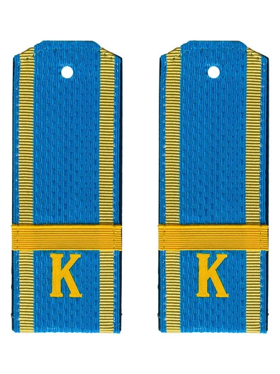 Погоны курсант ВВС, ВДВ, ВКС голубые ЕФРЕЙТОР Пластиковые