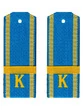 Погоны курсант ВВС, ВДВ, ВКС голубые ЕФРЕЙТОР Пластиковые
