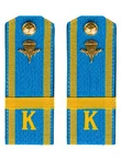 Погоны курсантские ВДВ с фурнитурой голубые ЕФРЕЙТОР Пластиковые