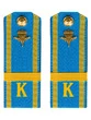 Погоны курсантские ВДВ с фурнитурой голубые ЕФРЕЙТОР Пластиковые
