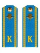 Погоны курсантские ВДВ с фурнитурой голубые рядовой Пластиковые