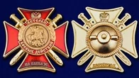 Сувенирный знак Ветеран боевых действий на Кавказе в футляре из флока
