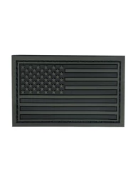 Нашивка Флаг США левый Black серый