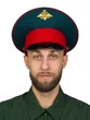 Фуражка МО с вышитым гербом цвет морская волна с красным кантом