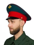 Фуражка МО с вышитым гербом цвет морская волна с красным кантом